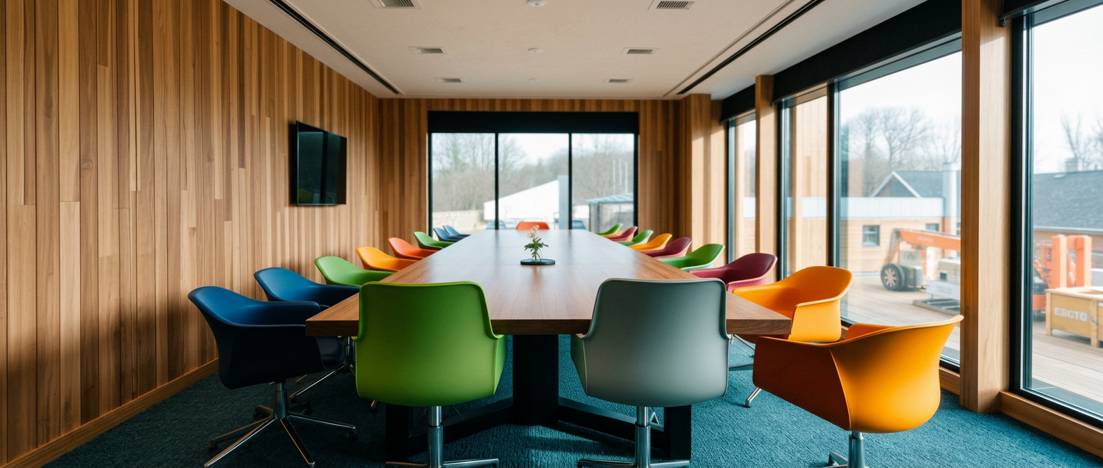 MVLGROUP boardroom in a completed commercial fit out